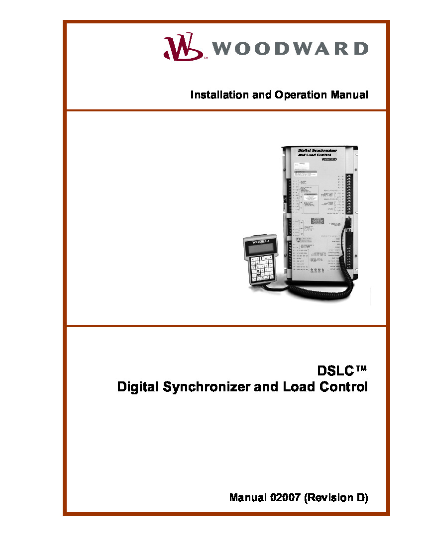 First Page Image of 9905-603 DSLC Manual 02007.pdf